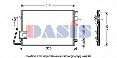 AKS DASIS 182490n -  Конденсатор, кондиционер
